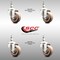 Service Caster 3 Inch 316SS High Temp Glass Filled Nylon 3/8 Inch Threaded Stem Caster Set SCC SCC-SS316TS20S314-GFNSHT-381615-4 - alternate 1